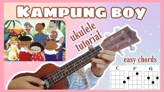 Kampung Boy Song  Ukulele Tutorial [upl. by Duax]