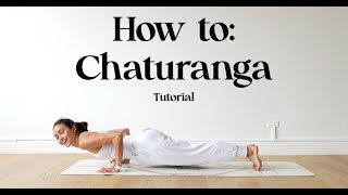 How to do Chaturanga Dandasana with Ease  Yoga With Katrina [upl. by Shetrit]