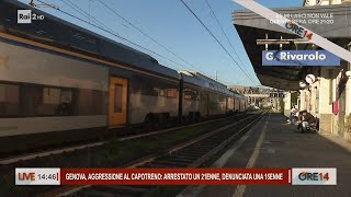 Genova capotreno chiede biglietto a due ragazzi e viene accoltellato  Ore 14 del 05112024 [upl. by Franky]