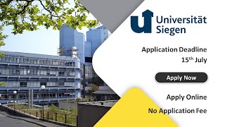 University of Siegen  Application Procedure  No Application Fee  Apply Online  No Tuition Fee [upl. by Hornstein691]