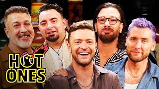 NSYNC Breaks Another Record While Eating Spicy Wings  Hot Ones [upl. by Leiso413]