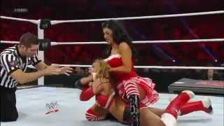 Rosa Mendes Aksana Tamina Snuka and Eve vs Kaitlyn Layla Alicia Fox and Natalya 122412 [upl. by Eniarrol]