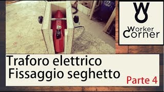 Traforo elettrico  fissaggio del seghetto parte 4 [upl. by Borries]