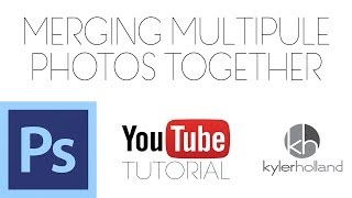 Photoshop CS6 Tutorial Merging Multiple Photos ADVANCED [upl. by Akaenahs827]