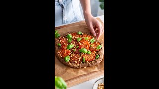 Pesto Tomato Spelt Galette healthy wholemeal spelt dough recipe [upl. by Ennovahc845]