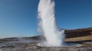 Geyser Strokkur on Iceland [upl. by Oinimreh]