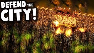 Defending a Mega City from Infected Zombie Hordes  They Are Billions Custom Map Gameplay [upl. by Yeznil496]