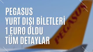 PEGASUS YURT DIÅI BÄ°LETLERÄ° 1 EURO OLDU  KAMPANYADAN NASIL YARARLANILIR  TURÄ°ZM GÃœNLÃœÄÃœ [upl. by Arbe]