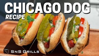 CHICAGO STYLE HOT DOG RECIPE  How To Make Authentic Chicago Hot Dogs at Home [upl. by Pippo]