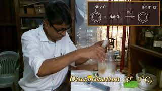 Aniline Yellow Dye অ্যাানিলিনইয়োোলো ডাই Synthesis Using Low Cost Equipment [upl. by Irisa909]