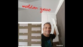 COMO FAZER CORTE 45º MOLDURA DE GESSO MOLDURA QUADRO COLOCAÇAO MOLDURA GESSO [upl. by Joycelin971]