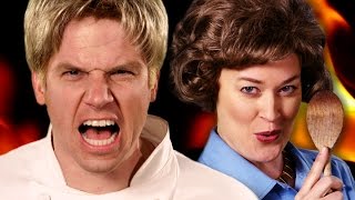 Gordon Ramsay vs Julia Child Epic Rap Battles of History [upl. by Palumbo694]