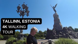 City walks series  Tallinn Estonia 4K walking tour [upl. by Wivinia]