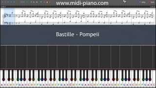 Bastille  Pompeii  Piano Tutorial With Sheet Music [upl. by Seitz]