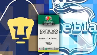 PUMAS VS PUEBLA EN VIVO 🔴 JORNADA 6 LIGA MX CLAUSURA 2024 [upl. by Anaahs]