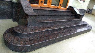 Tan Brown Granite Steps and Risers [upl. by Anehs866]