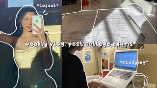 WEEKLY VLOG  post exams college week in my life  studying hauls amp anime wall tour 🦋 [upl. by Stormy311]