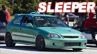 Sleeper 960HP AWD Civic Runs 8s on Street Tires The Perfect Street Honda [upl. by Innek]