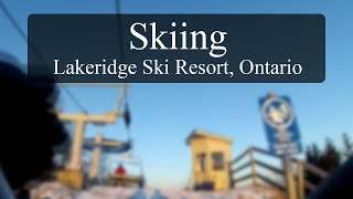 Skiing at Lakeridge Ski Resort Ontario [upl. by Ninos323]