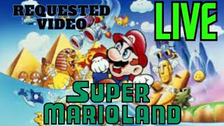 Super Mario Land GAMEBOY LIVE Requested Video [upl. by Lezah]