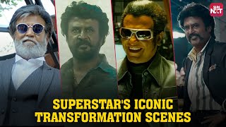 Rajinikanths Ultimate Transformations 🔥  Endhiran  Petta  Annaatthe  Kabali  Sun NXT [upl. by Ahtan795]