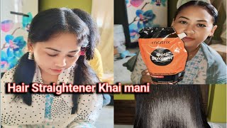 Hair Straightener khai mani tini kisa Durga puja offer o Bahai ong Bai kha comment khai sadi [upl. by Ursel]