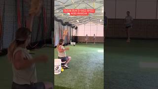 INSANE looking softball drill 🤔🤯 shorts [upl. by Langley151]