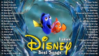 The Best Disney Songs With Lyrics 🌈 Classic Disney Soundtracks 🎬 The Little Mermaid Mulan [upl. by Kcim559]