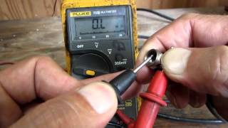 Using a multimeter to check a coax cable [upl. by Ettenrahc]