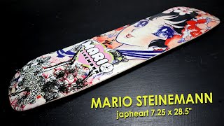 MARIO STEINEMANN japlove 725 x 285quot freestyle skateboard deck [upl. by Anertal]