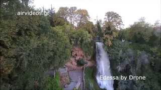 Edessa by Drone  Οι καταρράκτες της Έδεσσας από ψηλά [upl. by Nylcoj98]