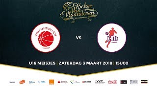 Finale BVV2018 U16 Meisjes DS Waregem vs KBT Kortrijk Q1Q2 [upl. by Pall]