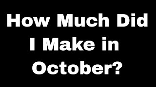 October Income Report Selling Options For Income [upl. by Orville]