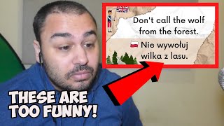 Reaction To 12 Polish Phrases that British People Find Hilarious [upl. by Ait724]