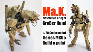 MaK Maschinen Krieger Großer Hund Models 120 How to Build and Paint Scale model kits [upl. by Annayar584]