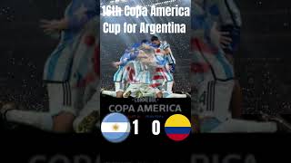 Argentina vs Colombia final highlights Copa America Cup winner  Argentina won Copa America Cup [upl. by Kenleigh773]