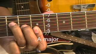 How To Play An A Major Chord 6 Different Ways On Guitar Standard Tuning 99 EricBlackmonGuitar [upl. by Buehler]