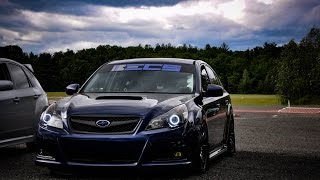 Subaru Legacy 25GT  Full Nameless Turboback Exhaust [upl. by Licha]