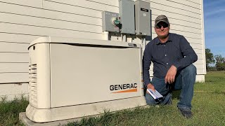 How much fuel does a 24kw Generac standby generator use [upl. by Newsom591]