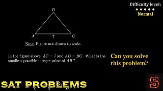 SAT Math Practice – Difficult Problems Explained StepbyStep 26 [upl. by Jutta702]