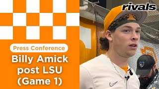 Tennessee baseball’s Billy Amick talks return opening win over LSU [upl. by Crandall]