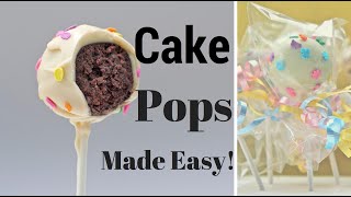 How To Make CAKE POPS  Easy Cake Pops Tutorial [upl. by Nelyak]