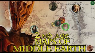 Maps of middle earth 2nd amp 3rd Age Hindi explained JRR Tolkien LOTR amp Rings of power Hindi [upl. by Fording]