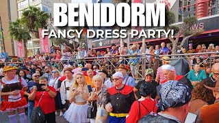 Fancy Dress Party BENIDORM  Walk through the Strip [upl. by Julia]