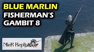 The Fishermans Gambit 8 Blue Marlin Location  Side Quest Guide  NieR Replicant ver 122 2021 [upl. by Hill]