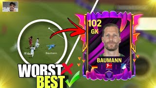 99 OLIVER BAUMANN IS BEST GOALKEEPER IN H2H 🥅 BEST GK IN FC MOBILE  BAUMANN FC MOBILE [upl. by Adnot908]