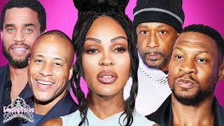 Meagan Good CHECKS Katt Williams for calling Jonathan Majors ugly  Meagan MAD at her ex Devon etc [upl. by Aissatsan760]