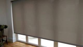 Shy Obscura 48m wide roller blind installed in Hove by Brite Blinds Ltd [upl. by Abbotsun]