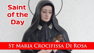 St Maria Crocifissa Di Rosa  Saint of the Day with Fr Lindsay  15 December 2022 [upl. by Ahsaele]