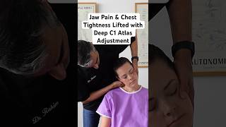 Jaw Pain amp Chest Tightness Lifteed with C1 Atlas chiropractic adjustment shorts [upl. by Ivonne]